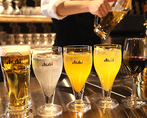 アルコール飲み放題の一例（ビール）